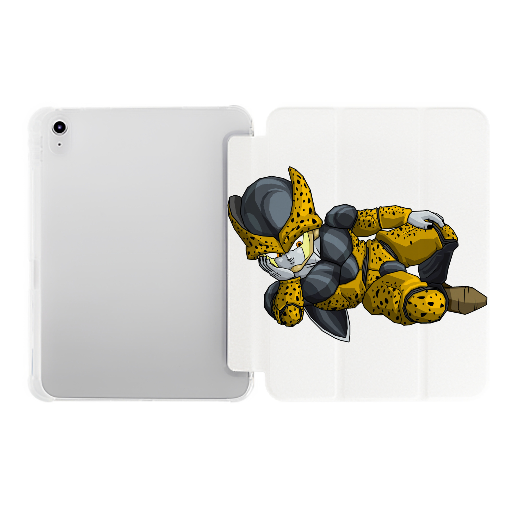 （画像用） ドラゴンボール セル DRAGON BALL Cell IPad ケース ペン収納付き 三つ折りスタンド PUレザー×シリコン 対応機種9.5/10.5/10.9インチ